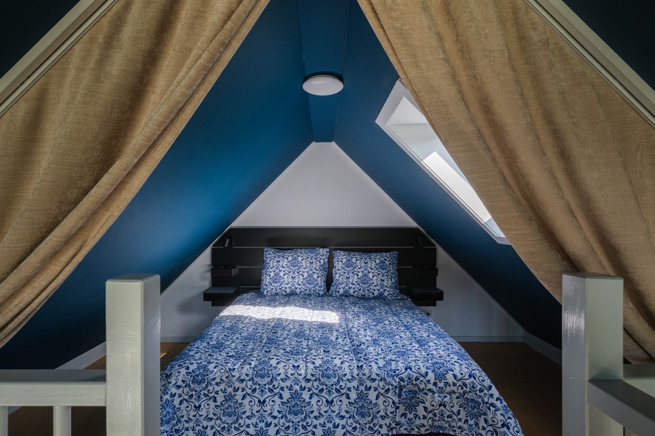 Slaapkamer met tweepersoonsbed