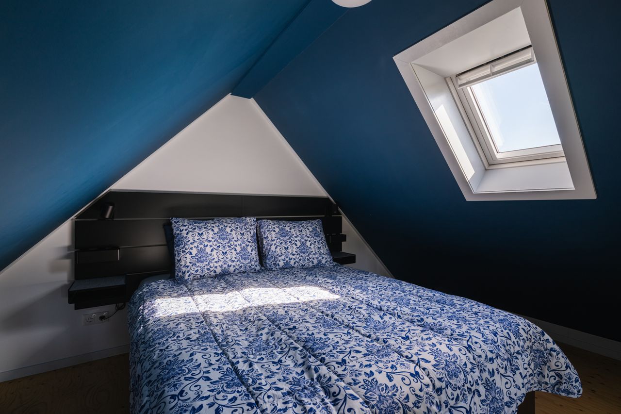 Slaapkamer met tweepersoonsbed