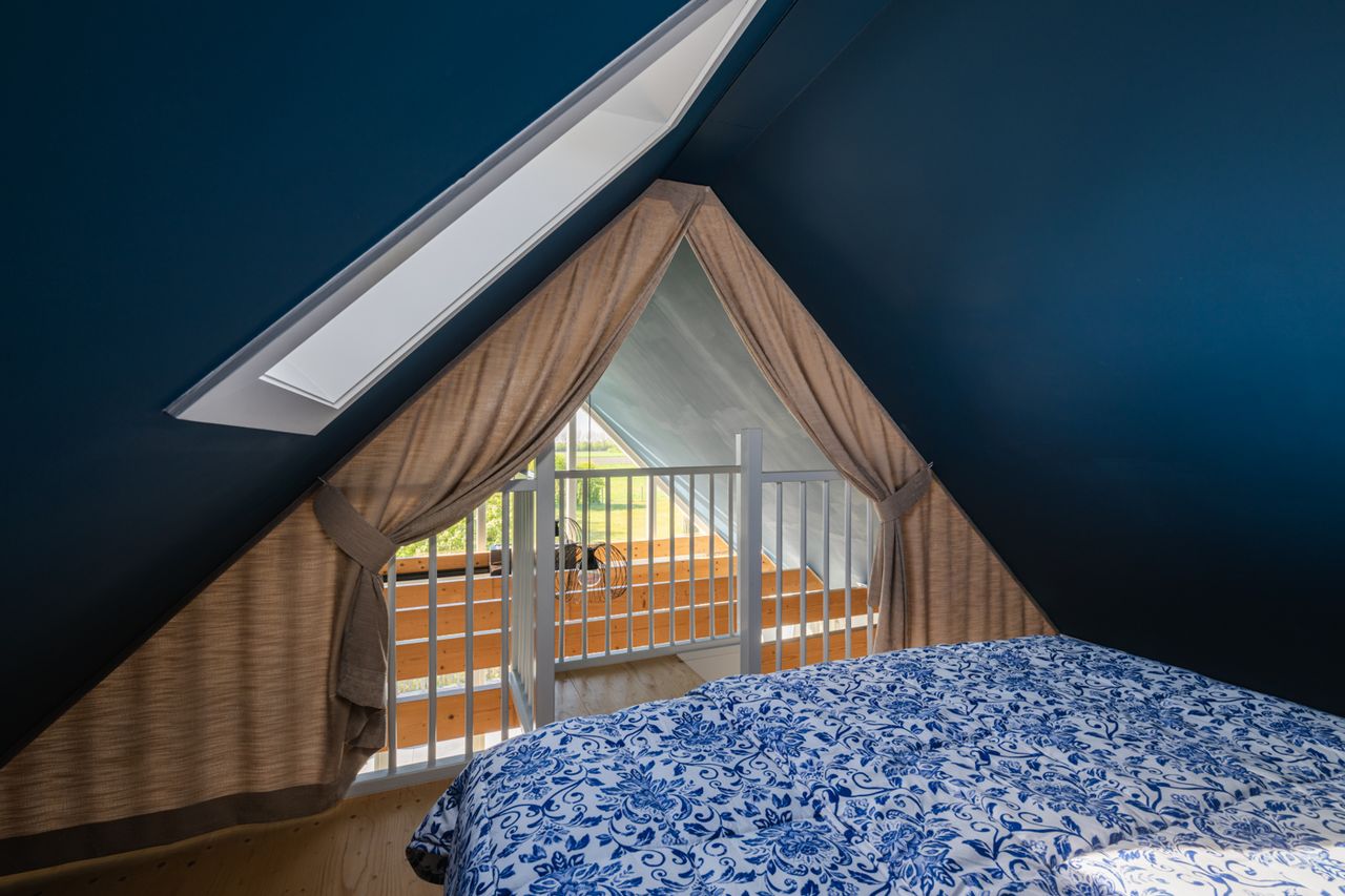 Slaapkamer met tweepersoonsbed
