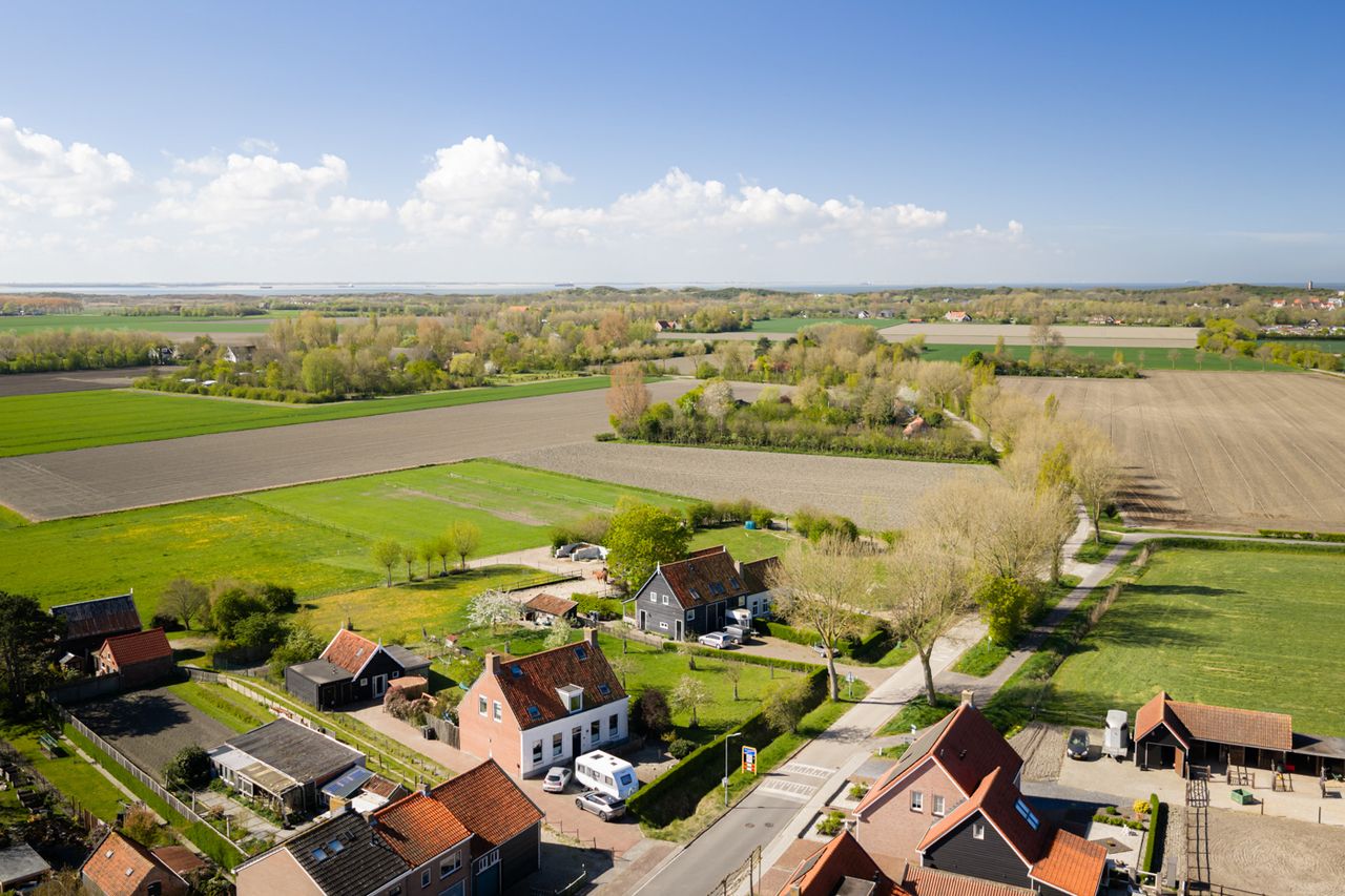 Uitzicht op het Zeeuwse landschap