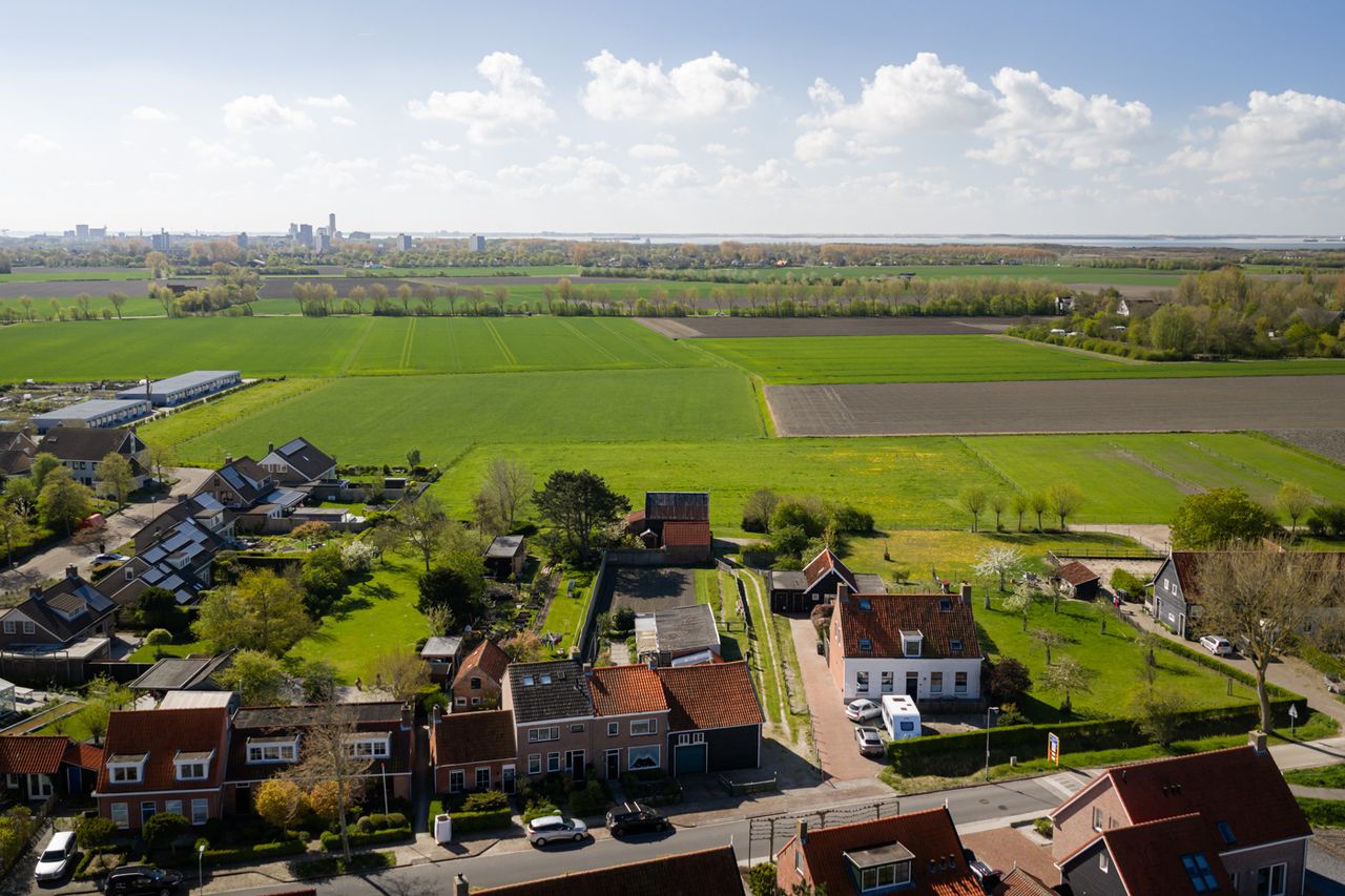 Uitzicht op het Zeeuwse landschap